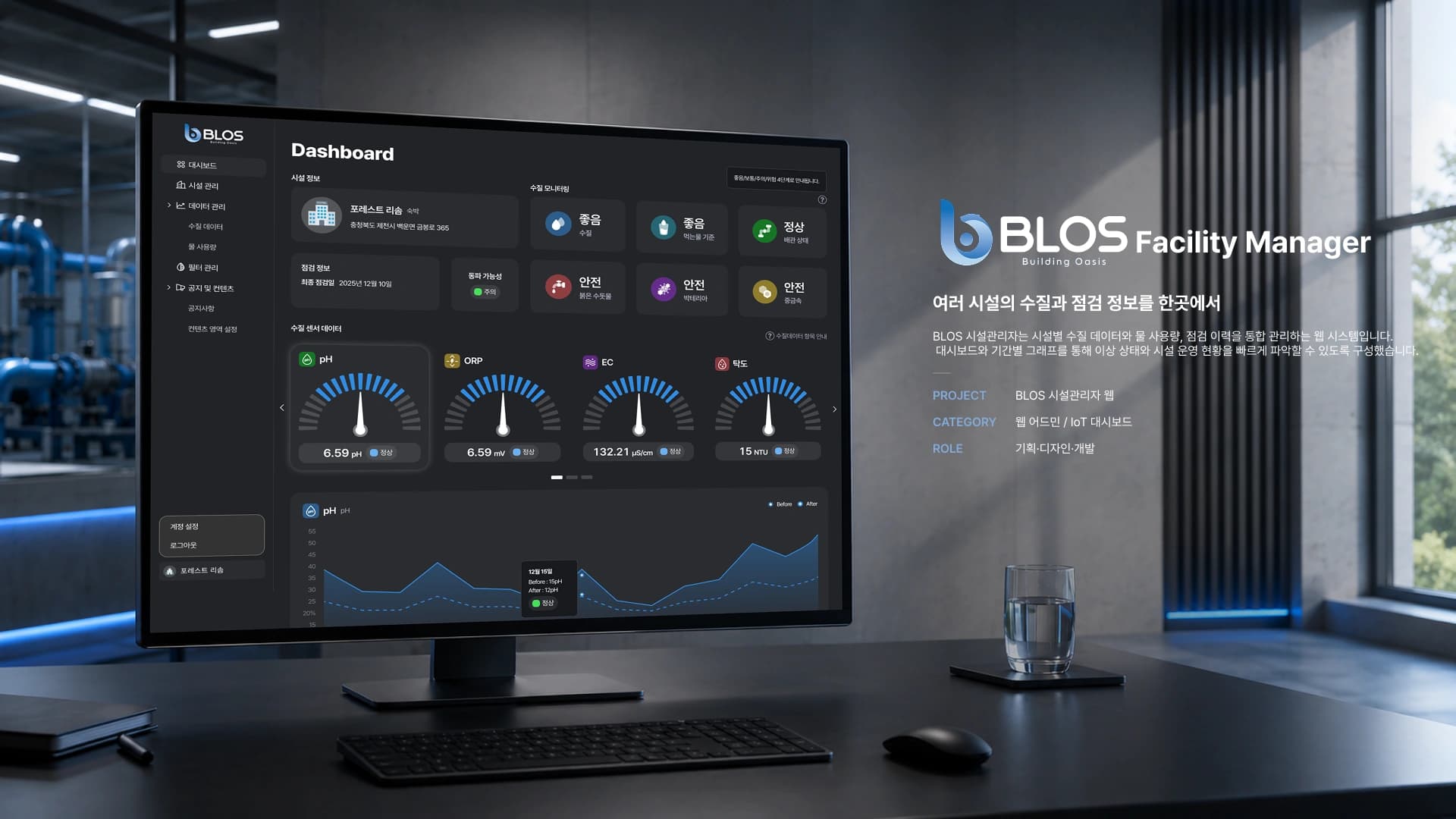 BLOS 시설관리자 화면 01