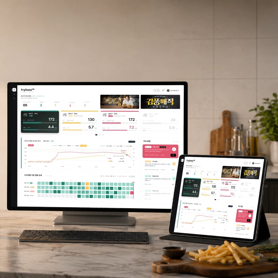 FryData IoT 관리자 웹 대표 이미지